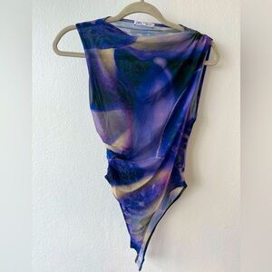 Zara sleeveless mesh bodysuit